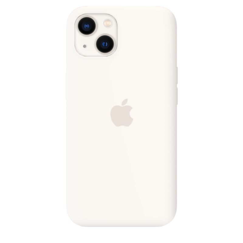 Силиконов Кейс за Apple iPhone 14, Бял