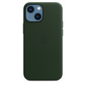 Кожен Кейс за Apple iPhone 13 Mini, MagSafe, Тъмнозелен