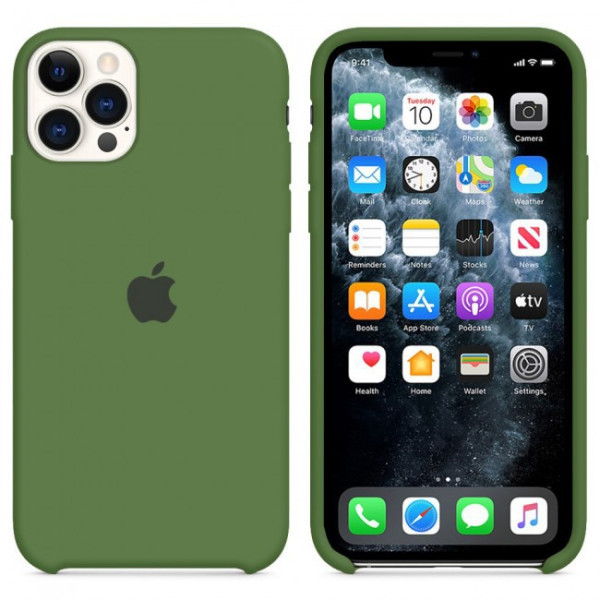 Силиконов Кейс за Apple iPhone 12 Pro Max, Тъмнозелен