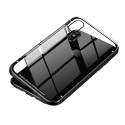 Магнитен кейс/калъф със стъклен гръб Baseus за iPhone XS, Черен, Baseus