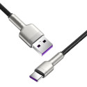 Кабел за Зареждане Baseus CAKF000101, USB Type-C, 6A Max, Черен