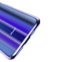 Луксозен калъф/кейс Baseus Aurora за iPhone XS, Твърд, Полупрозрачно синьо, Baseus