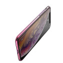 Луксозен калъф/кейс Baseus Aurora за iPhone XS, Твърд, Полупрозрачно розово, Baseus