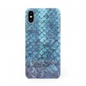 3D твърд кейс/калъф в дизайн Blue Mermaid за iPhone X, 3D гел покритие, Case