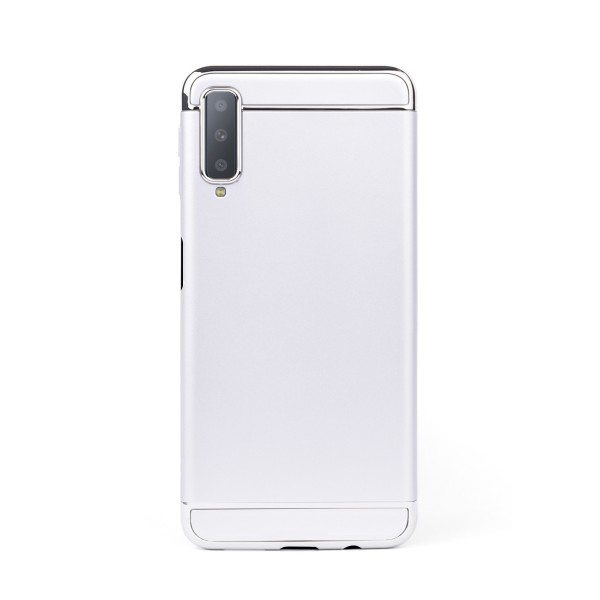 Луксозен кейс/калъф от 3 части за Samsung Galaxy A7 (2018), Case, Твърд, Сребрист