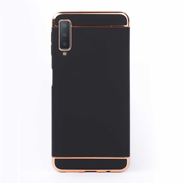 Луксозен кейс/калъф от 3 части за Samsung Galaxy A7 (2018), Case, Твърд, Черен