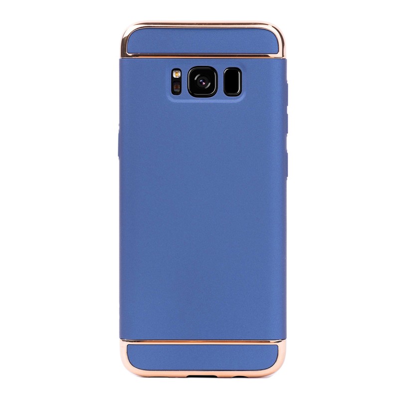 Луксозен кейс/калъф от 3 части за Samsung Galaxy S8, Case, Твърд, Син
