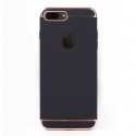 Луксозен кейс/калъф от 3 части за iPhone 7 Plus, Case, Твърд, Черен