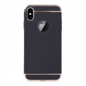 Луксозен кейс/калъф от 3 части за iPhone XS, Case, Твърд, Черен