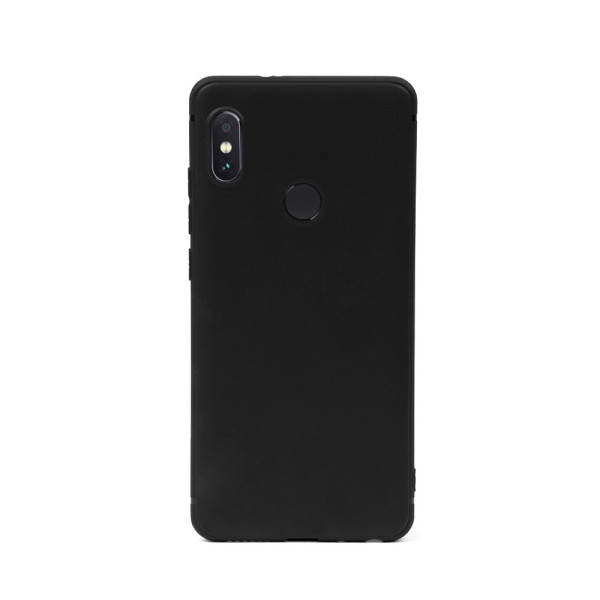 Цветен силиконов кейс/гръб за Xiaomi Redmi Note 5/Note 5 Pro, Мек, Черен