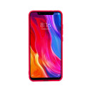 Цветен силиконов кейс/гръб за Xiaomi Mi 8, Мек, Червен