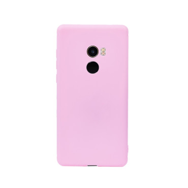 Цветен силиконов кейс/гръб за Xiaomi Mi Mix 2, Мек, Розов