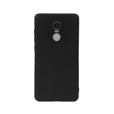 Цветен силиконов кейс/гръб за Xiaomi Redmi Note 4X, Мек, Черен