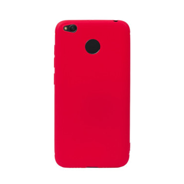 Цветен силиконов кейс/гръб за Xiaomi Redmi 4X, Мек, Червен