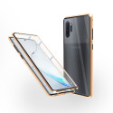 Магнитен 360° калъф от 2 части за Samsung Galaxy Note 10 Plus със стъкло отпред и отзад, Златист