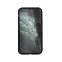 Магнитен 360° калъф от 2 части за iPhone 11 Pro Max със стъкло отпред и отзад, Черен