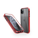 Магнитен 360° калъф от 2 части за iPhone 11 Pro със стъкло отпред и отзад, Червен