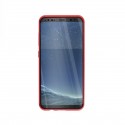 Магнитен 360° калъф от 2 части за Samsung Galaxy S8 със стъкло отпред и отзад, Червен