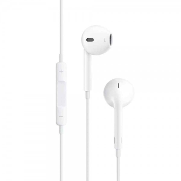 Оригинални слушалки за iPhone Hoco M1, С 3.5 мм. AUX, Микрофон, Бели