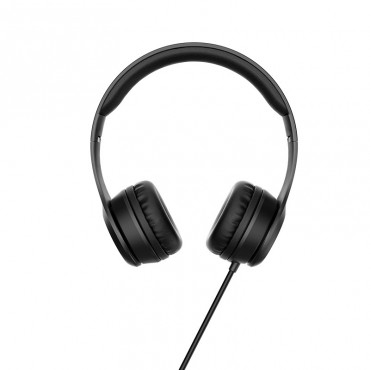 Слушалки Hoco W21 с кабел, Тип On-ear, Сгъваеми, Hi-Fi Стерео, Черни