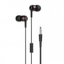 Комплект Слушалки Hoco W24, Тип On-Ear и Tип тапи, Черни с червено