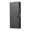 Луксозен кожен флип калъф/тип тефтер за Samsung Galaxy Note 10, LC.IMEEKE, Черен
