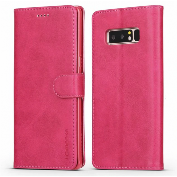Луксозен кожен флип калъф/тип тефтер за Samsung Galaxy Note 8, LC.IMEEKE, Розов