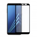 OG стъклен протектор за цял дисплей за Samsung Galaxy А8 Plus (2018), Hicute, Цяло лепило, Черен