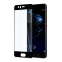 9D цялостен стъклен протектор за Huawei P10, Hicute, Цяло лепило, Черен