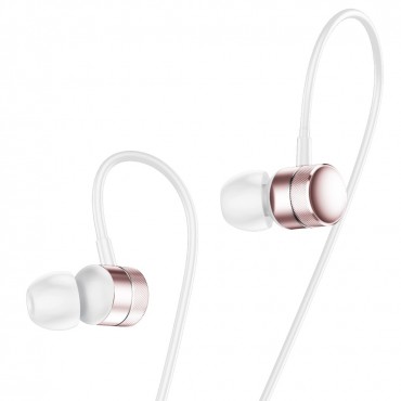 Слушалки Baseus Encok-H04 с тапи и вграден микрофон, Тип In-ear, Розово злато
