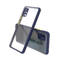 Удароустойчив Кейс за Samsung Galaxy A71, Гумирани краища, Прозрачен, Защита за камерата, Син