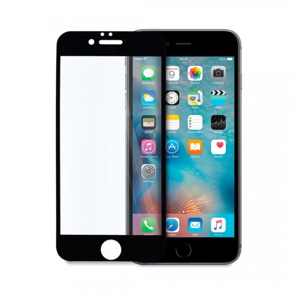 Стъклен Протектор за Apple iPhone 6s, Черен