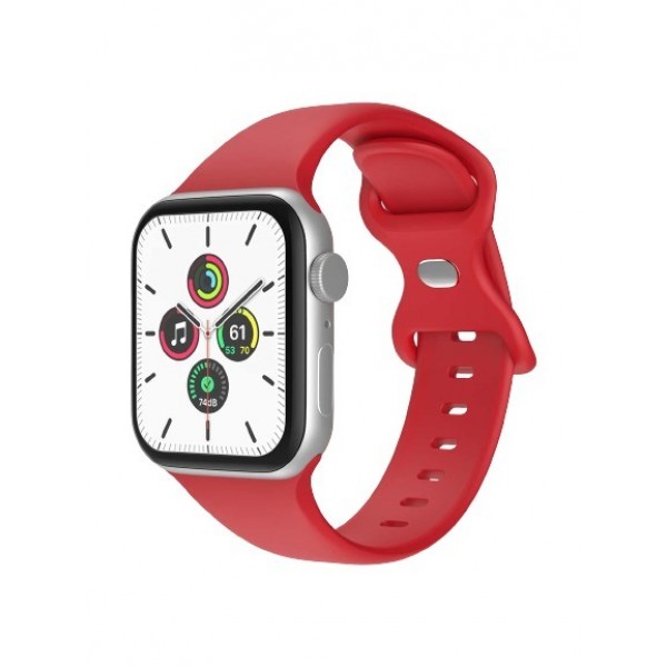 Силиконова каишка Apple Watch 42мм, Виненочервена