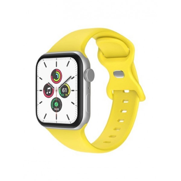 Силиконова каишка Apple Watch 42мм, Жълта