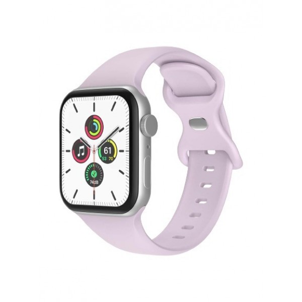 Силиконова каишка Apple Watch 42мм, Светлолилава