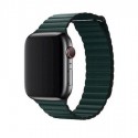 Leather loop каишка за Apple Watch 40мм, Зелена