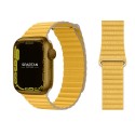 Leather loop каишка за Apple Watch 42мм, Жълта