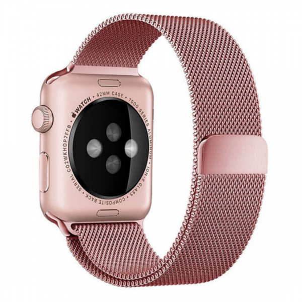 Метална каишка за Apple Watch 44мм, Розова