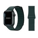 Leather loop каишка за Apple Watch 42мм, Зелена