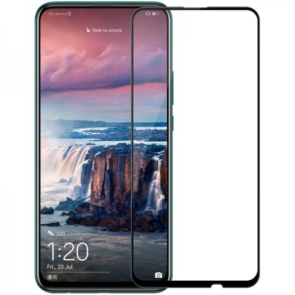 Стъклен Протектор за Huawei P Smart Z 2019, Черен