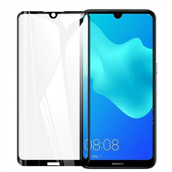 Стъклен Протектор за Huawei Y5 2019, Черен