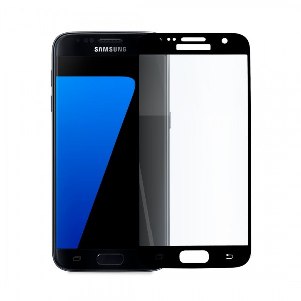 Стъклен Протектор за Samsung Galaxy S7, Черен