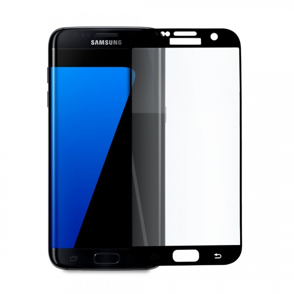 Стъклен Протектор за Samsung Galaxy S7 Edge, Черен