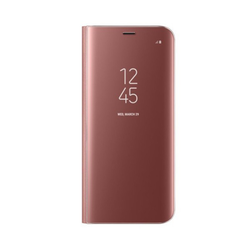 Калъф Clear View Flip Wallet за Huawei Mate 10, Розово злато