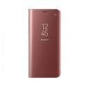 Калъф Clear View Flip Wallet за Huawei Nova 5T, Розово злато