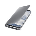 Калъф Clear View Flip Wallet за Huawei P10 Plus, Сребрист