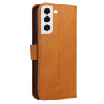 Кожен калъф за Samsung Galaxy S22 - Leather Wallet - Светлокафяв - Image 5
