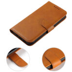 Кожен калъф за Samsung Galaxy S22 - Leather Wallet - Светлокафяв - Image 7