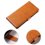 Кожен калъф за Samsung Galaxy S23 - Leather Wallet - Светлокафяв - Image 7