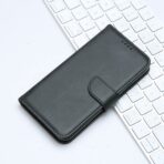 Кожен калъф за Xiaomi Redmi A1 / A2 - Leather Wallet - Черен - Image 3